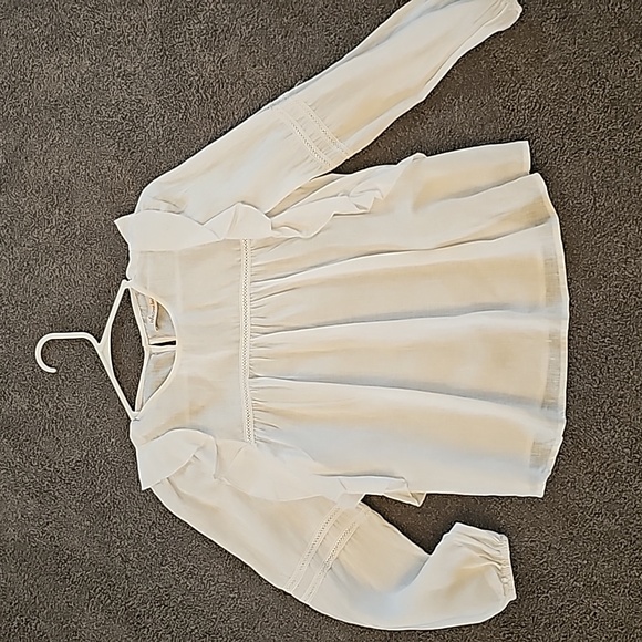 Beautiful White Linen Top Size S - Picture 1 of 3